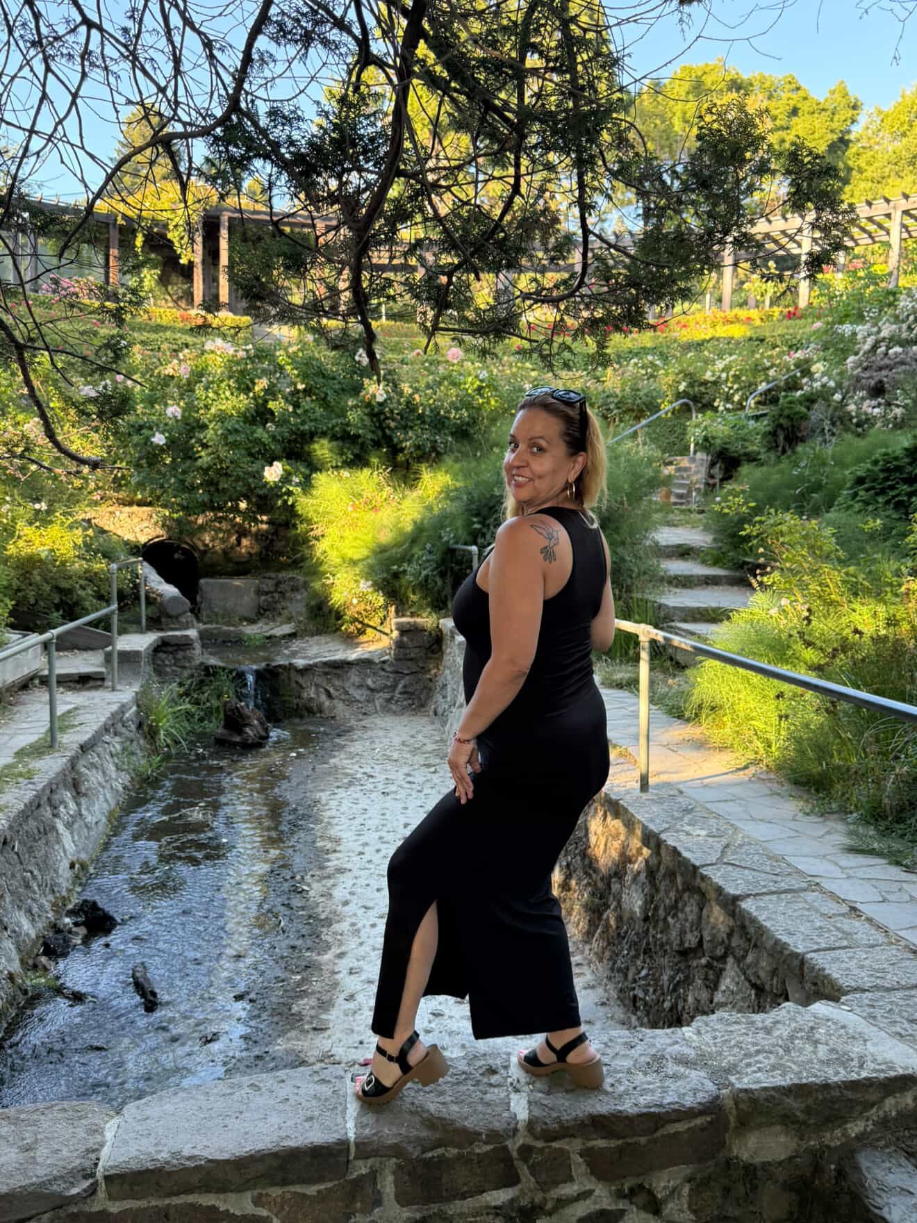 High Neck Side Slit Max Dress