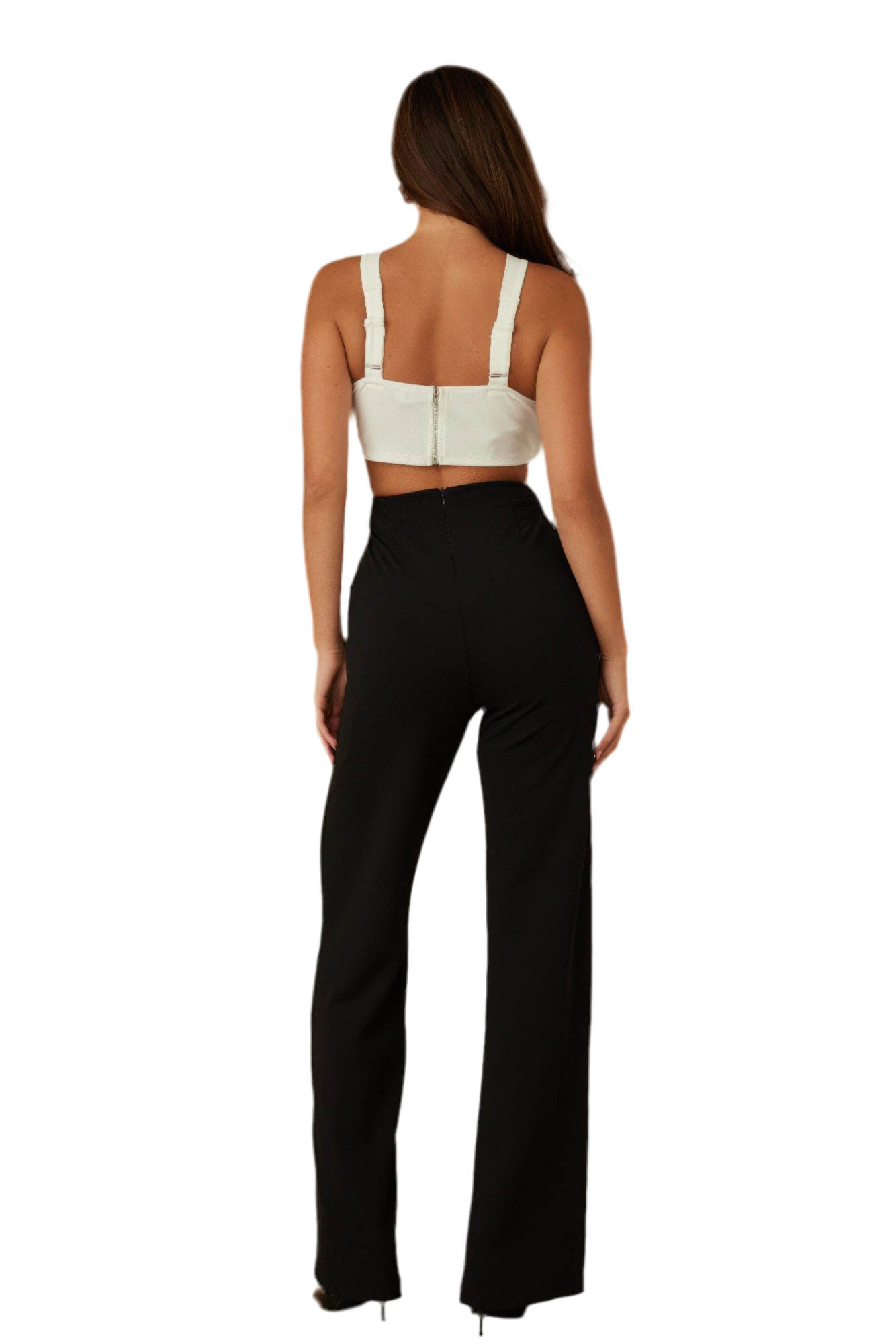 X Ribbon Open Jumpsuit