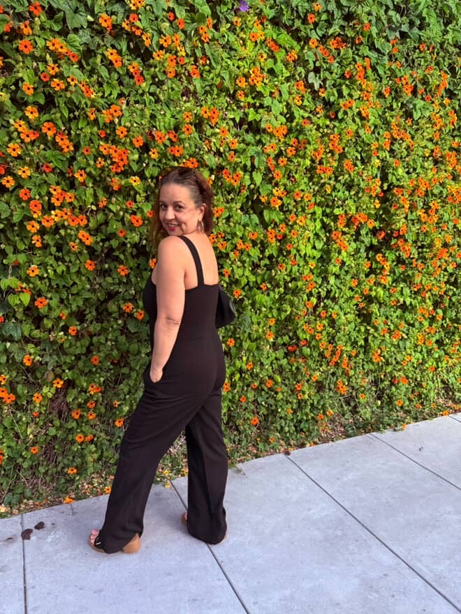 Notched Neck Cami Jumpsuit