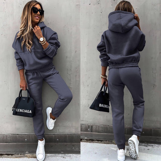 Hooded Sweatshirt And Slim Fit Joggers