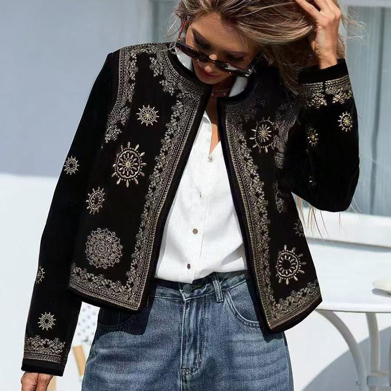 Geometric Print Cardigan