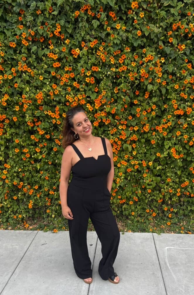 Notched Neck Cami Jumpsuit