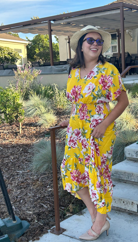 Yellow Bouquet Dress