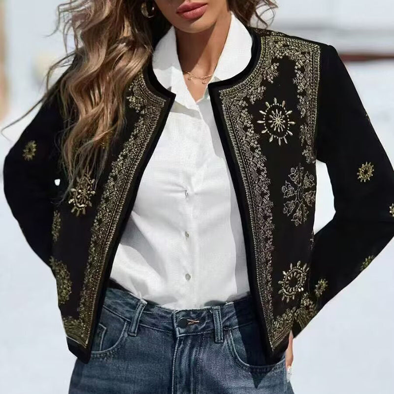 Geometric Print Cardigan