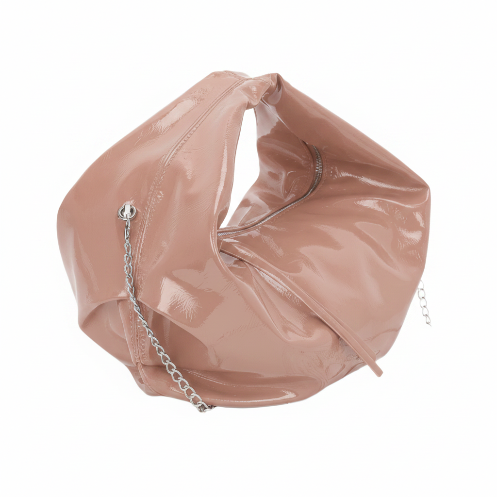 Patent Leather Hobo Bag